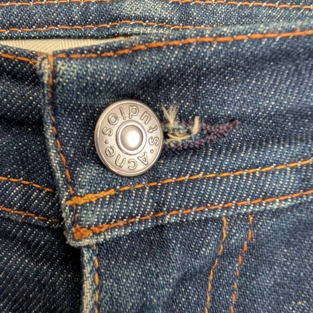 Acme Studios Melk Mid Blue Jeans Size 28 - Picture 5 of 16